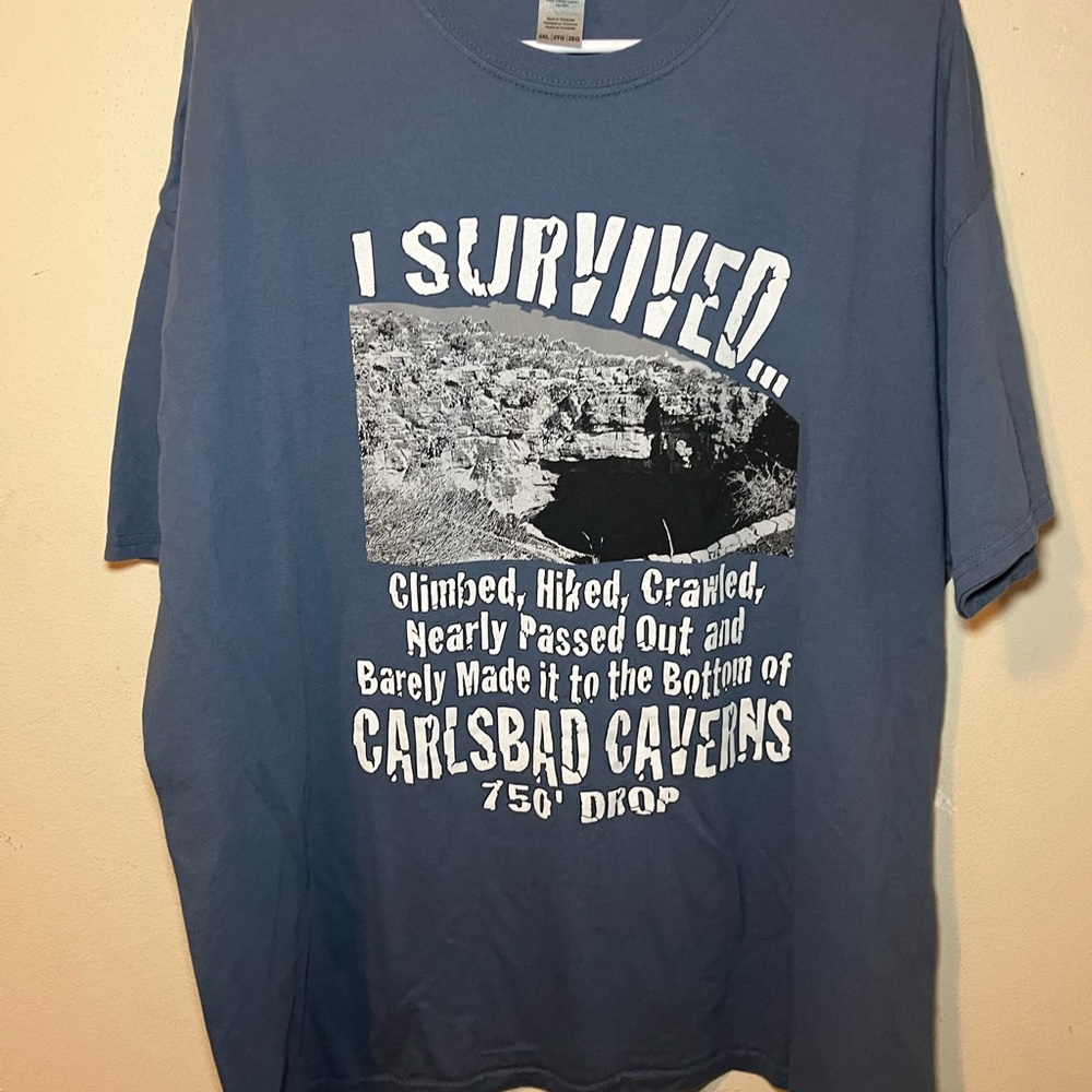 Military vintage Gildan Heavy Cotton Blue T-Shirt